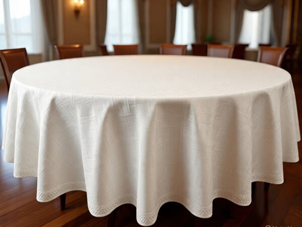 Toalha de Mesa Rendonda Jacard